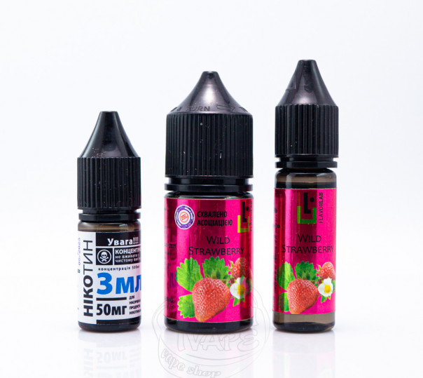 Рідина Aroma Max Salt Wild Strawberry 30ml 50mg зі смаком суниці (набір компонентів)