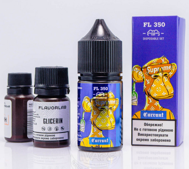 Жидкость Flavorlab FL350 Salt Currant 30ml 50mg со вкусом черной смородины (набор компонентов)