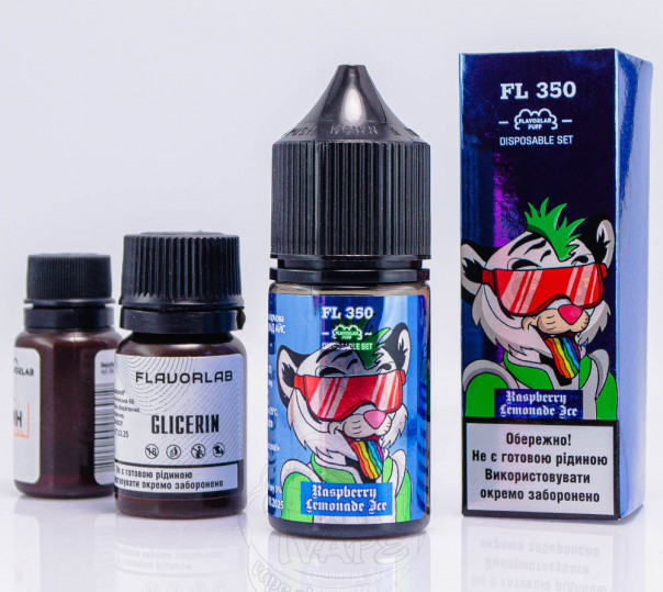 Жидкость Flavorlab FL350 Salt Raspberry Lemonade Ice 30ml 50mg со вкусом малинового лимонада (набор компонентов)