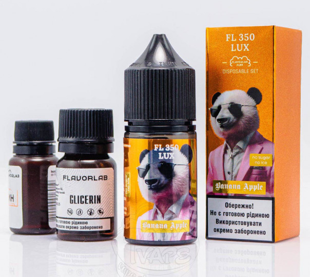 Рідина Flavorlab FL350 LUX Salt Banana Apple 30ml 50mg зі смаком банана та яблука (набір компонентів)