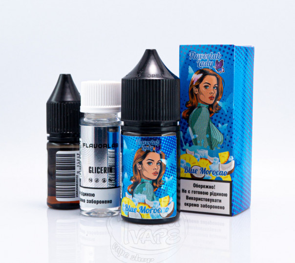 Жидкость Flavorlab Lady Salt Blue Morocao 30ml 50mg со вкусом тропического коктейля (набор компонентов)