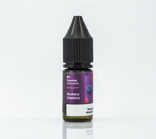 Рідина Flavorlab P1 Salt Blueberry Raspberry 10ml 50mg на сольовому нікотині зі смаком чорниці та малини