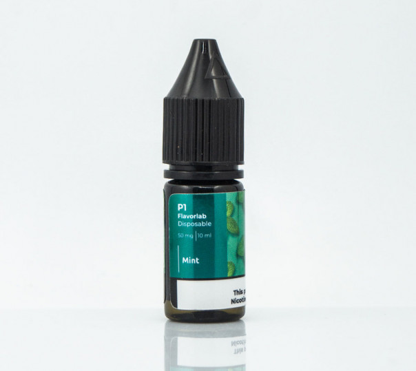 Рідина Flavorlab P1 Salt Mint 10ml 50mg на сольовому нікотині зі смаком м'яти