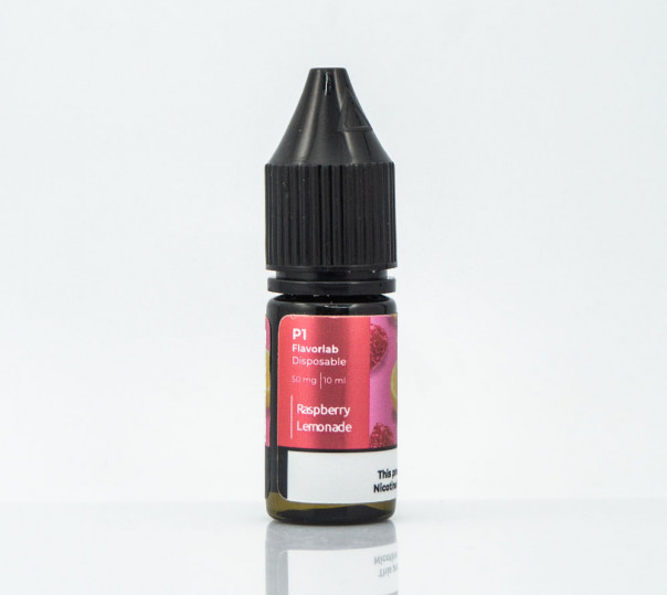 Рідина Flavorlab P1 Salt Raspberry Lemonade 10ml 50mg на сольовому нікотині зі смаком малинового лимонаду