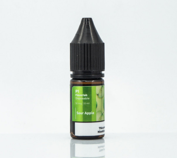 Рідина Flavorlab P1 Salt Sour Apple 10ml 50mg на сольовому нікотині зі смаком кислого яблука