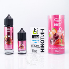 Набір Love It Organic Watermelon Strawberry Cherry 60ml 3mg Рідина