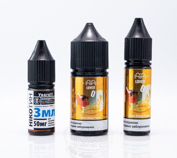 Жидкость Love It Salt Melon Mango Papaya 30ml 25mg (набор компонентов)