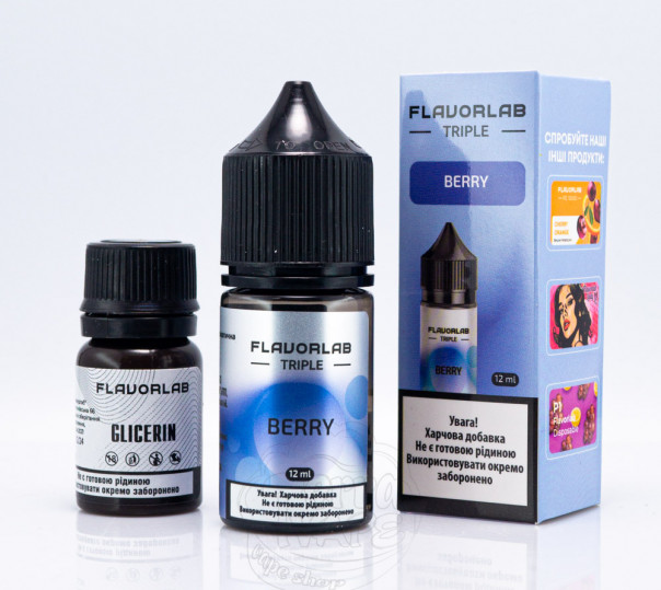 Рідина Flavorlab Triple Salt Berry 30ml 50mg зі смаком лісових ягід (набір компонентів)