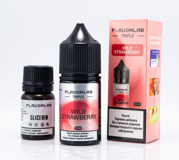 Рідина Flavorlab Triple Salt Wild Strawberry 30ml 50mg зі смаком суниці (набір компонентів)