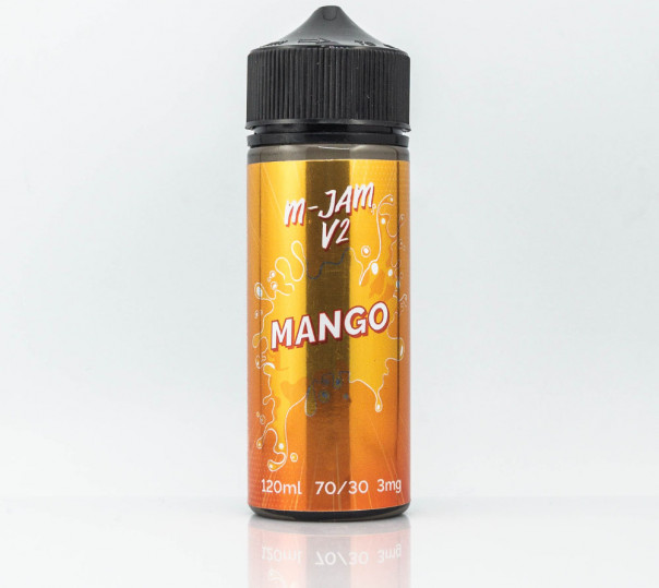 Рідина M-JAM V2 Mango 120ml 3mg на органічному нікотині зі смаком манго