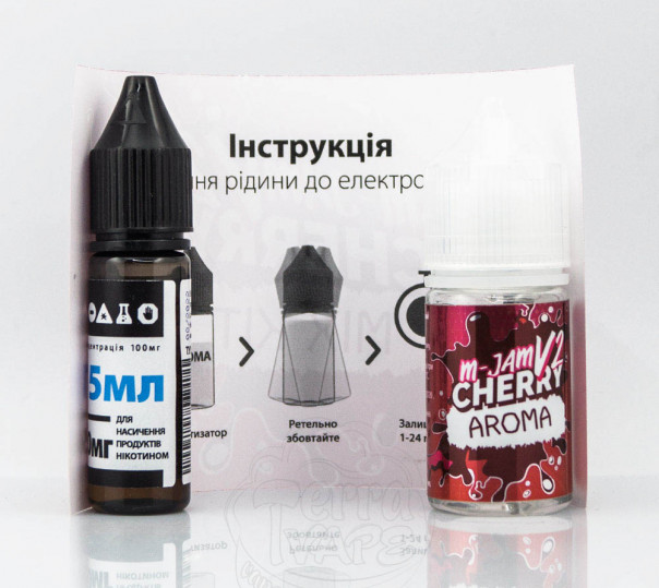 Набор для приготовления жидкости M-Jam v2 Salt Cherry 30ml 50mg на солевом никотине