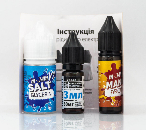 Набір для приготування рідини M-Jam v2 Salt Mango 30ml 50mg на сольовому нікотині