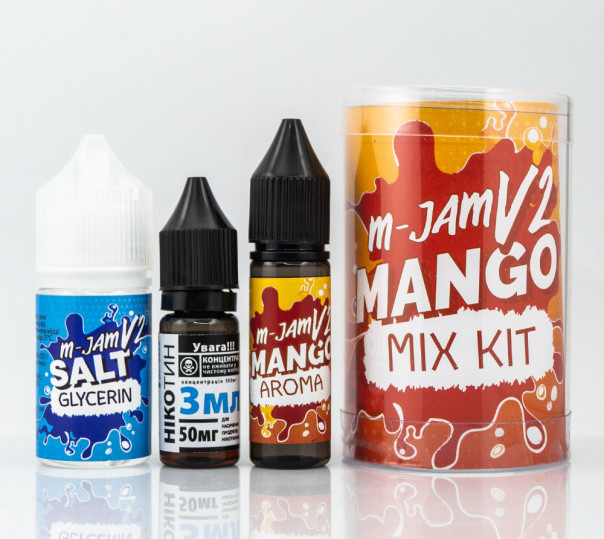 Набір для приготування рідини M-Jam v2 Salt Mango 30ml 50mg на сольовому нікотині