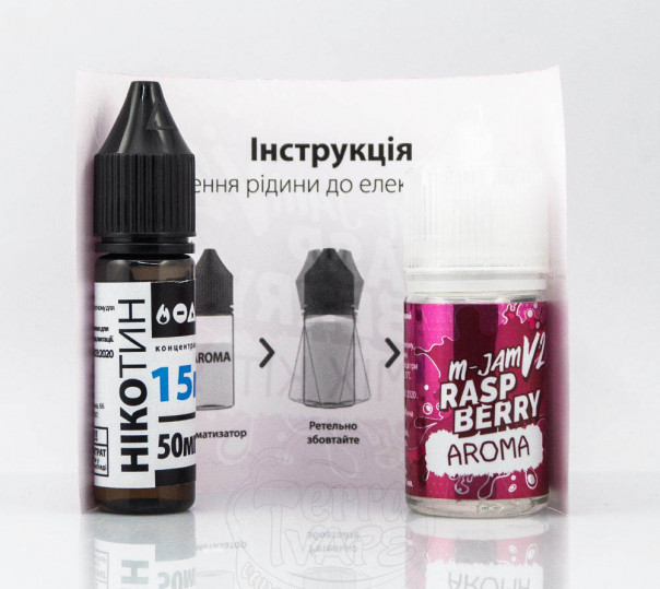 Набор для приготовления жидкости M-Jam v2 Salt Raspberry 30ml 50mg на солевом никотине