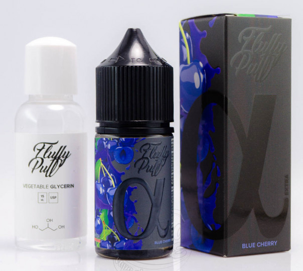 Жидкость Fluffy Puff Alpha Salt Blue Cherry 30ml 50mg со вкусом голубой вишни (набор компонентов)