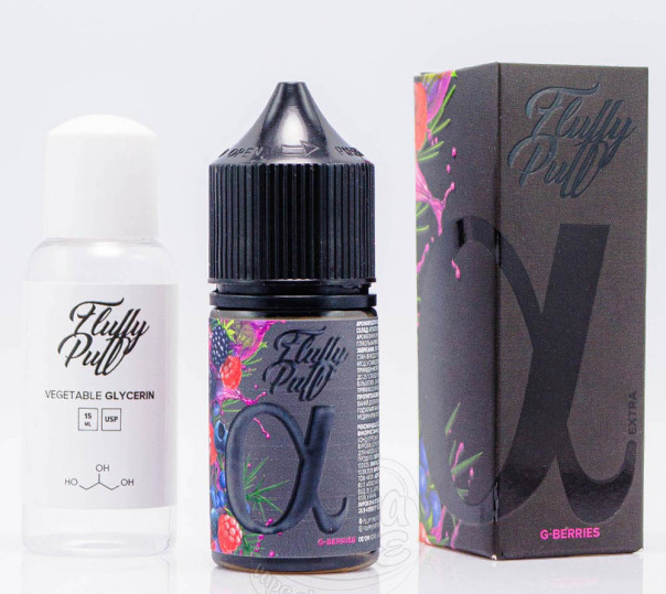 Рідина Fluffy Puff Alpha Salt G-Berries 30ml 50mg зі смаком ягід (набір компонентів)