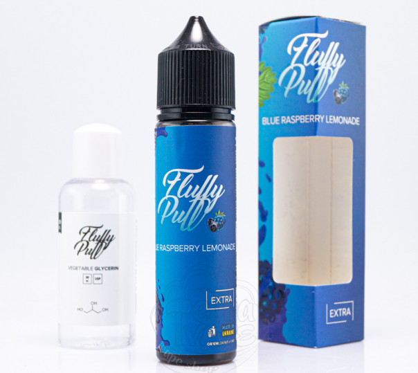 Рідина Fluffy Puff Salt Blue Raspberry Lemonade 60ml 50mg (набір компонентів)
