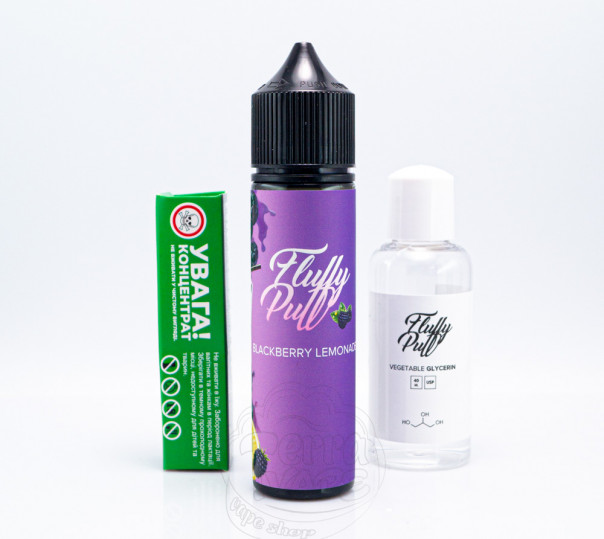 Рідина Fluffy Puff Organic Blackberry Lemonade 60ml 3mg зі смаком ожинового лимонаду (набір компонентів)