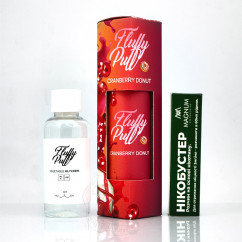 Набір Fluffy Puff Organic Cranberry Donut 60ml 0mg Рідина