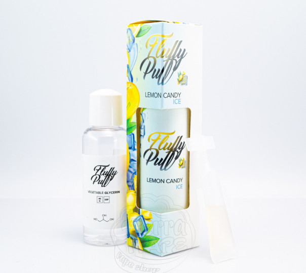 Рідина Fluffy Puff Organic Lemon Candy ICE 60ml 0mg зі смаком лимонних цукерок з холодком (набір компонентів)