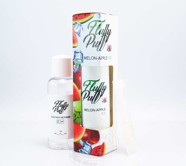 Жидкость Fluffy Puff Organic Melon Apple Ice 60ml 0mg (набор компонентов)