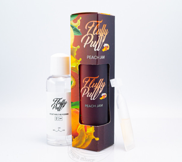 Рідина Fluffy Puff Organic Peach Jam 60ml 0mg (набір компонентів)