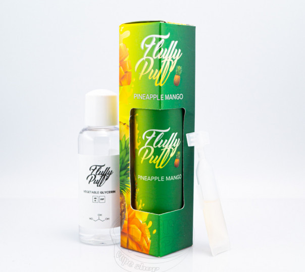 Рідина Fluffy Puff Organic Pineapple Mango 60ml 0mg (набір компонентів)