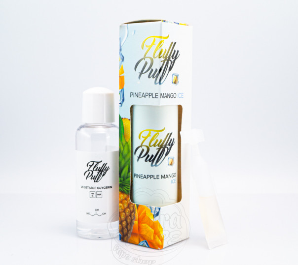 Жидкость Fluffy Puff Organic Pineapple Mango Ice 60ml 0mg (набор компонентов)