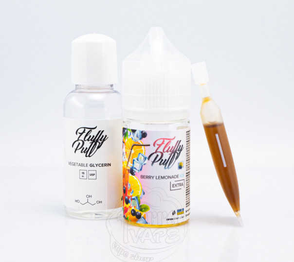 Жидкость Fluffy Puff Salt Berry Lemonade Ice 30ml 0mg (набор компонентов)