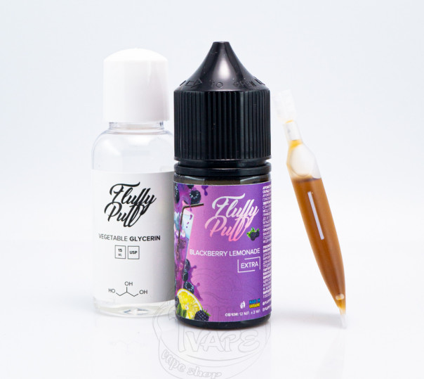 Рідина Fluffy Puff Salt Blackberry Lemonade 30ml 0mg (набір компонентів)