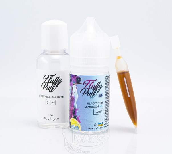 Рідина Fluffy Puff Salt Blackberry Lemonade Ice 30ml 50mg (набір компонентів)