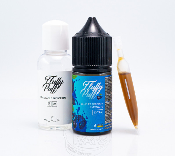 Жидкость Fluffy Puff Salt Blue Raspberry Lemonade 30ml 50mg (набор компонентов)