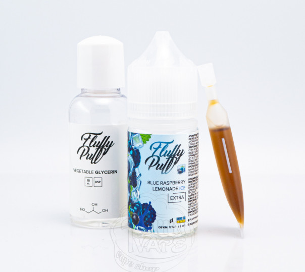 Жидкость Fluffy Puff Salt Blue Raspberry Lemonade Ice 30ml 50mg (набор компонентов)