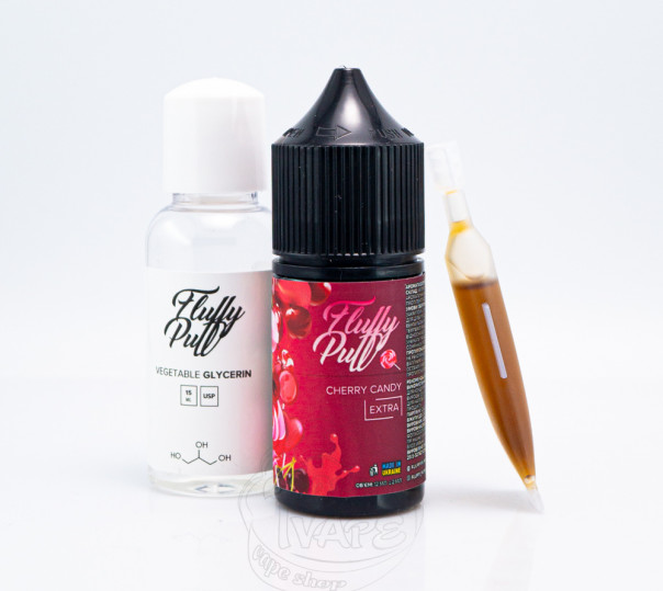 Жидкость Fluffy Puff Salt Cherry Candy 30ml 0mg (набор компонентов)