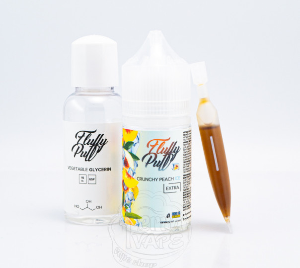 Рідина Fluffy Puff Salt Crunchy Peach Ice 30ml 50mg (набір компонентів)