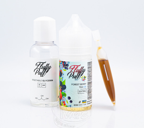 Жидкость Fluffy Puff Salt Forest Berry Tea Ice 30ml 50mg (набор компонентов)