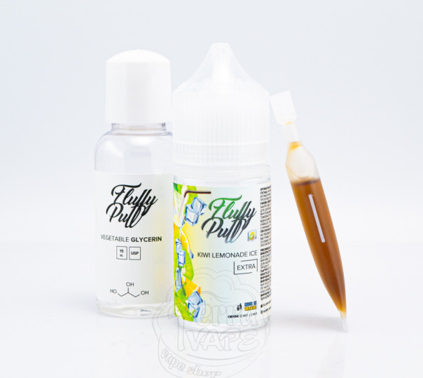 Жидкость Fluffy Puff Salt Kiwi Lemonade Ice 30ml 25mg (набор компонентов)