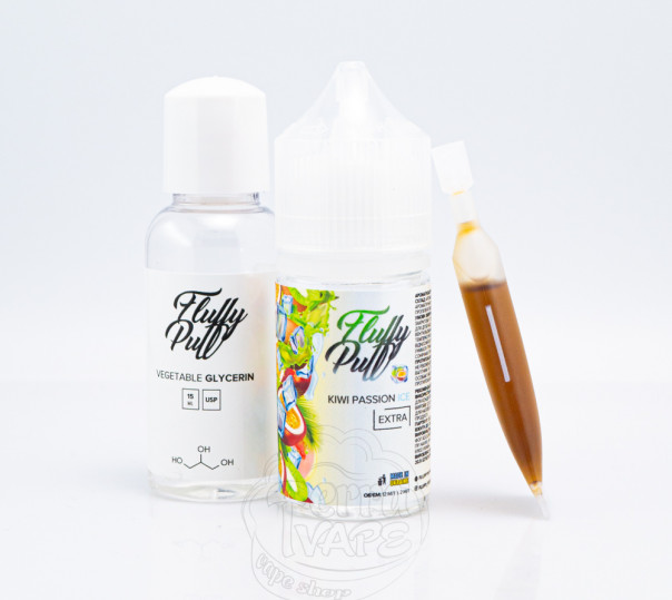 Рідина Fluffy Puff Salt Kiwi Passion Ice 30ml 50mg (набір компонентів)