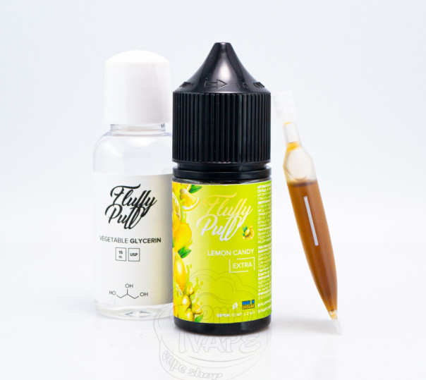 Рідина Fluffy Puff Salt Lemon Candy 30ml 0mg (набір компонентів)