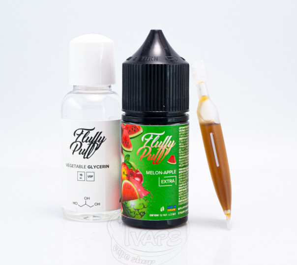 Жидкость Fluffy Puff Salt Melon Apple 30ml 25mg (набор компонентов)