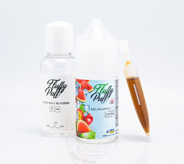 Жидкость Fluffy Puff Salt Melon Apple Ice 30ml 25mg (набор компонентов)