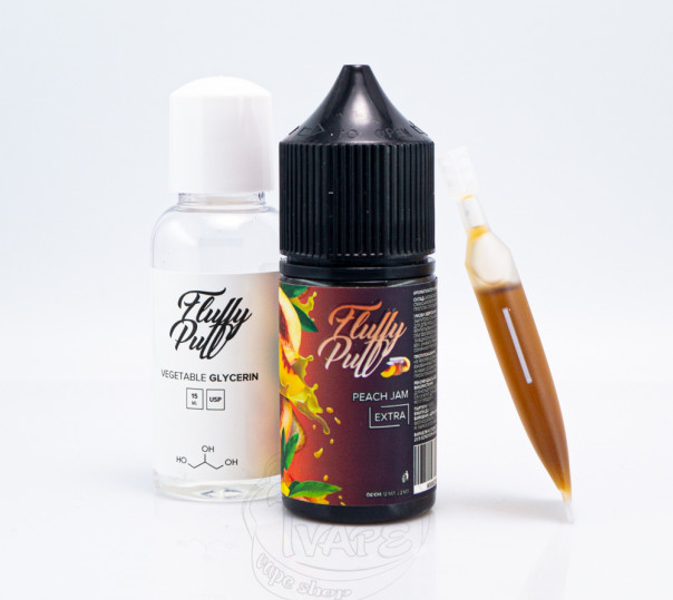 Жидкость Fluffy Puff Salt Peach Jam 30ml 50mg (набор компонентов)