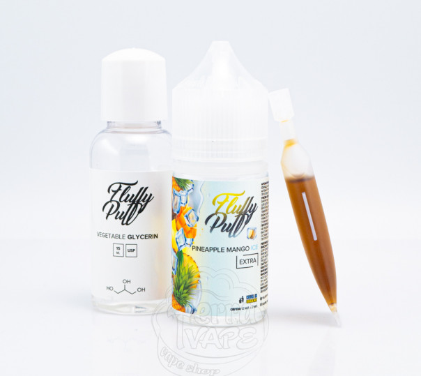 Жидкость Fluffy Puff Salt Pineapple Mango Ice 30ml 50mg (набор компонентов)