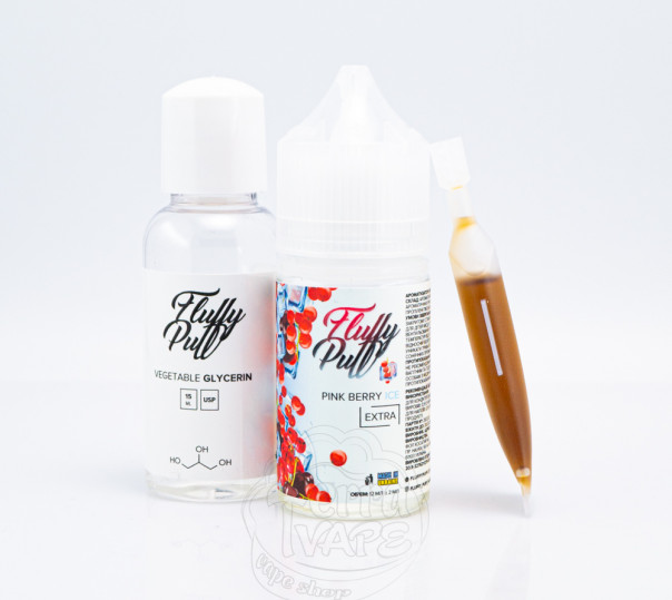 РІдина Fluffy Puff Salt Pink Berry Ice 30ml 0mg (набір компонентів)