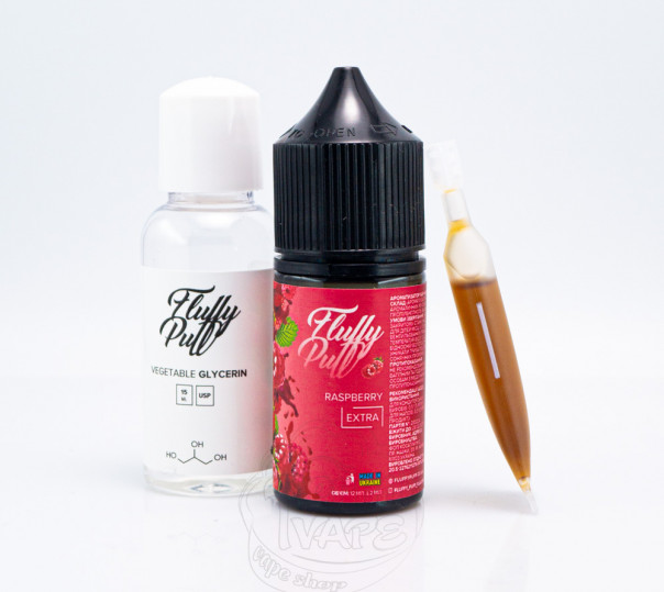 Жидкость Fluffy Puff Salt Raspberry 30ml 0mg (набор компонентов)