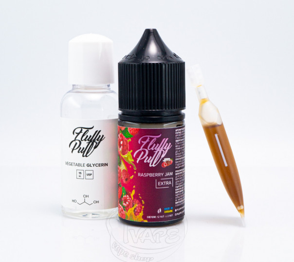 Рідина Fluffy Puff Salt Raspberry Jam 30ml 0mg (набір компонентів)