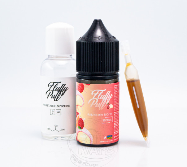 Рідина Fluffy Puff Salt Raspberry Mochi 30ml 25mg (набір компонентів)