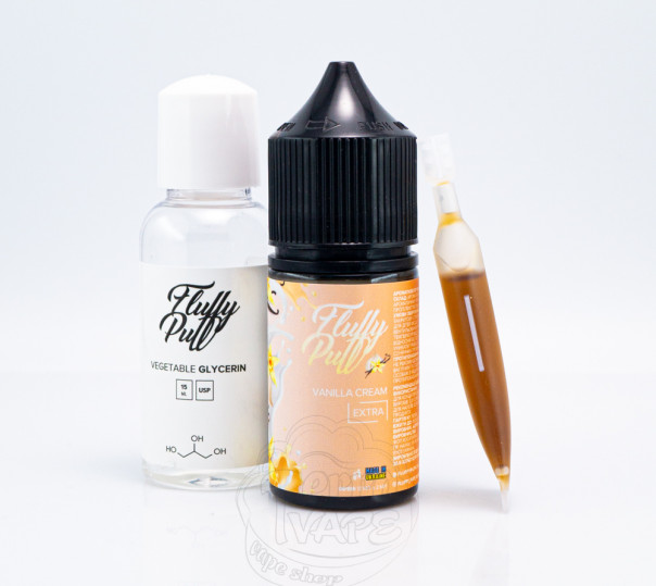 Рідина Fluffy Puff Salt Vanilla Cream 30ml 25mg (набір компонентів)