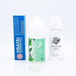 Набір Fluffy Puff Salt White Mints 30ml 0mg Рідина