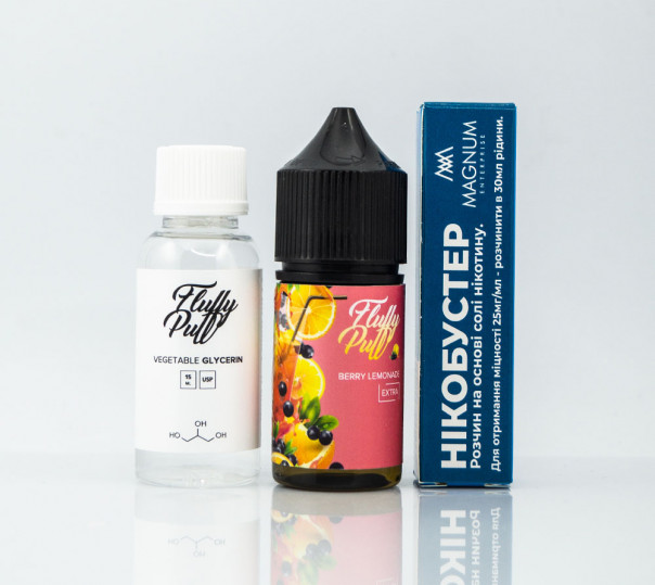 Жидкость Fluffy Puff Salt Berry Lemonade 30ml 0mg (набор компонентов)